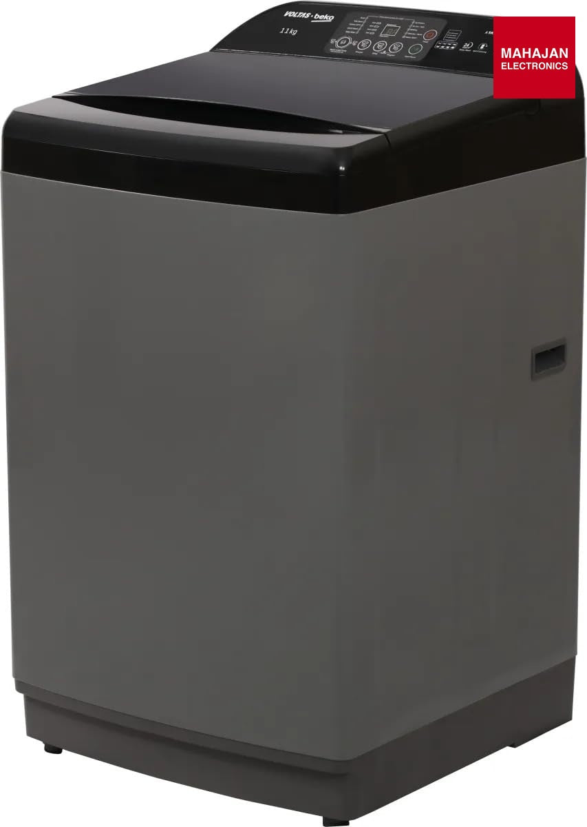 Voltas Beko WTL1106UEAH / DPB0HD 11 Kg Fully Automatic Top Load Washing Machine with In-Built Heater & Self-Clean Tub (Dark Grey) – Mahajan Electronics Online.