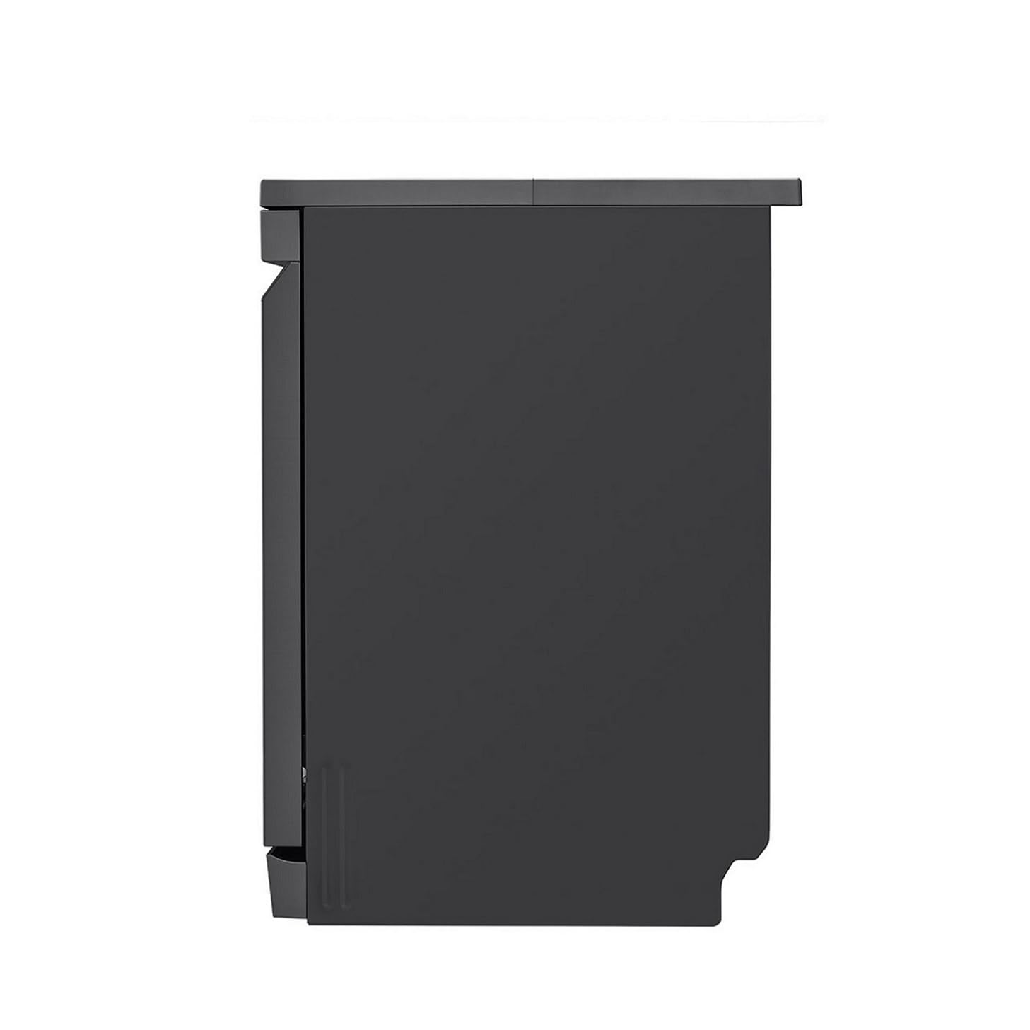 LG DFB424FM 14 Place Setting Dishwasher | TrueSteam, QuadWash, EasyRack Plus, Wi-Fi Enabled, Matte Black, Inverter Direct Drive Motor | Freestanding Dishwasher for Indian Kitchens