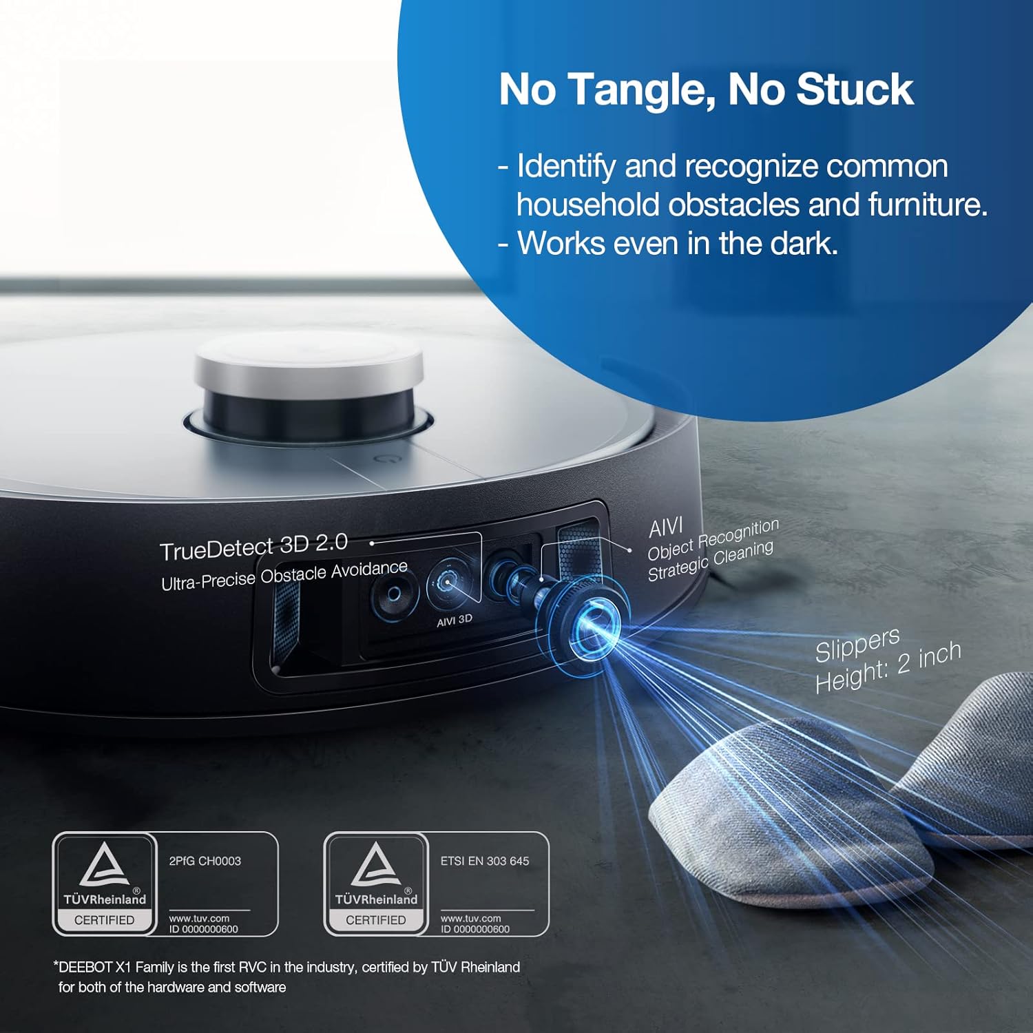 ECOVACS DEEBOT X1 Omni Robot Vacuum and Mop Combo with Self-Empty and Auto-Clean Station, 5000Pa, Robot Vacuum Cleaner with Laser Navigation, Obstacle Avoidance, Built-in YIKO Voice Assistant, Black Mahajan Electronics Online