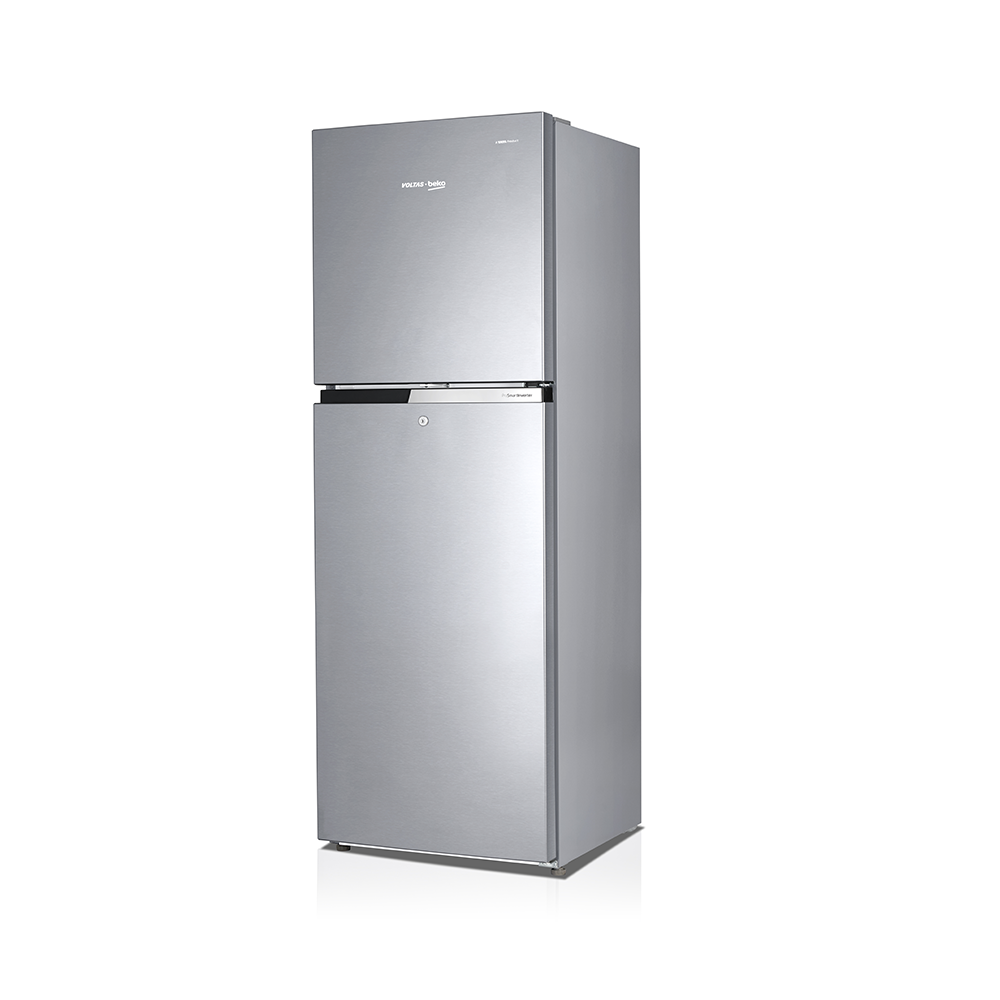 Voltas Beko RFF270D/W0V100RXID 230 Litres 2 Star Frost Free Refrigerator Brushed Silver - Mahajan Electronics Online