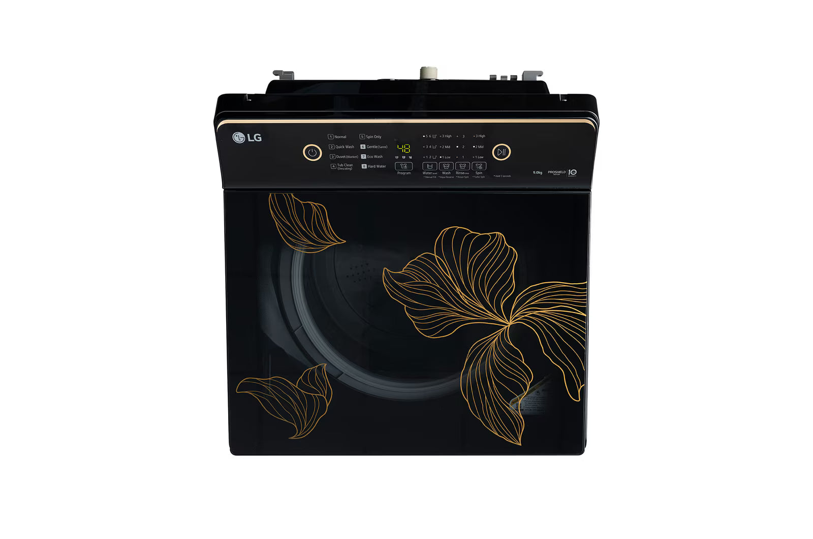 LG T90KMOB1Z 9Kg Top Load Washing Machine, Hard Water Wash, Onyx Black, 5 Star 2025 Mahajan Electronics Online