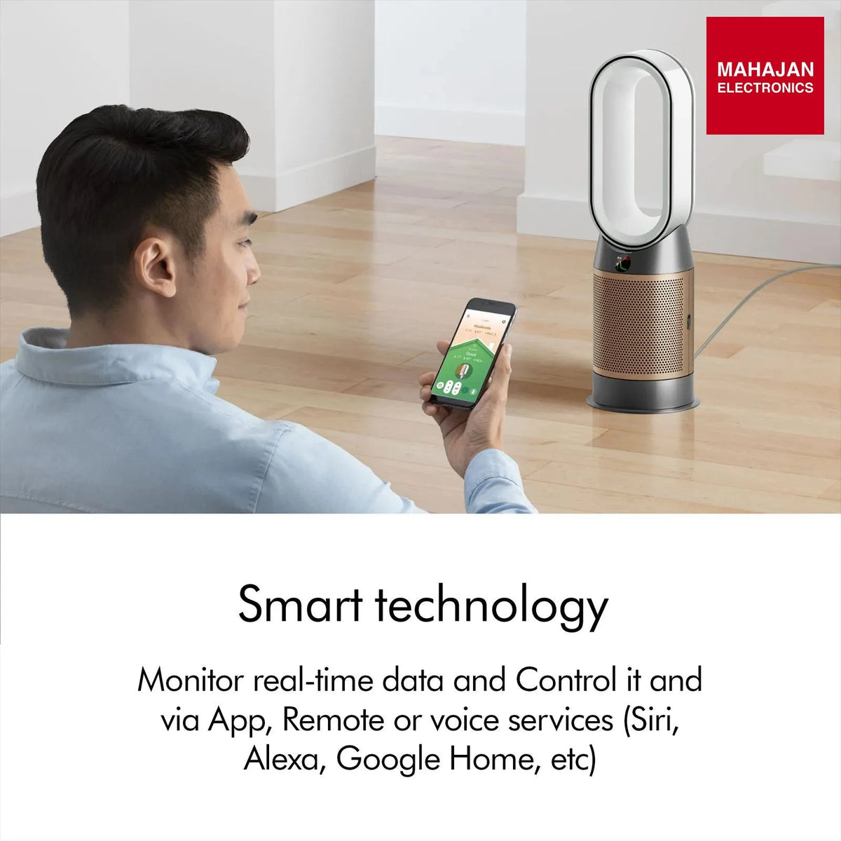 Dyson Hot and Cool HP12 Air Purifier with Remote Control (Allergy Friendly, White & Gold) – Mahajan Electronics Online.