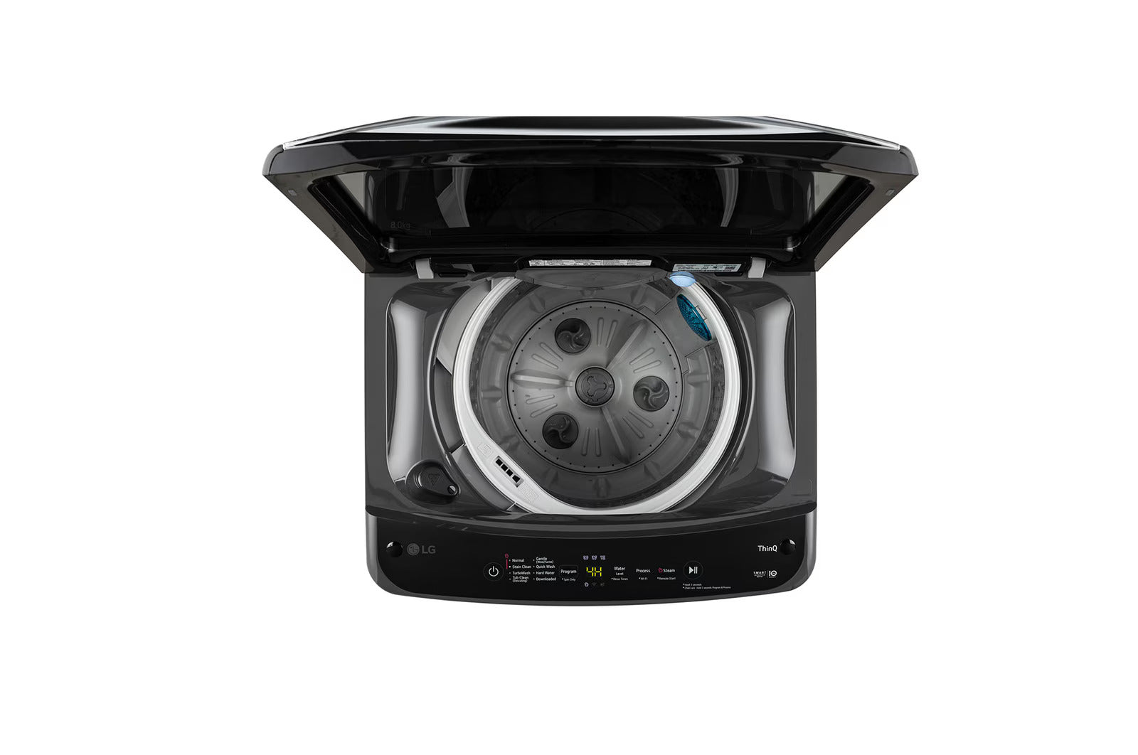 LG T90V4MB1S 9Kg Top Load Washing Machine, Smart Inverter Motor, Middle Black Mahajan Electronics Online