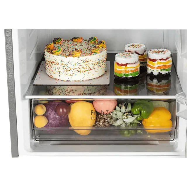 LG GL-B382CDSY 340 L 2 Star Inverter Frost Free Double Door Refrigerator with Door Cooling+ (Dazzle Steel) Mahajan Electronics Online Mahajan Electronics Online