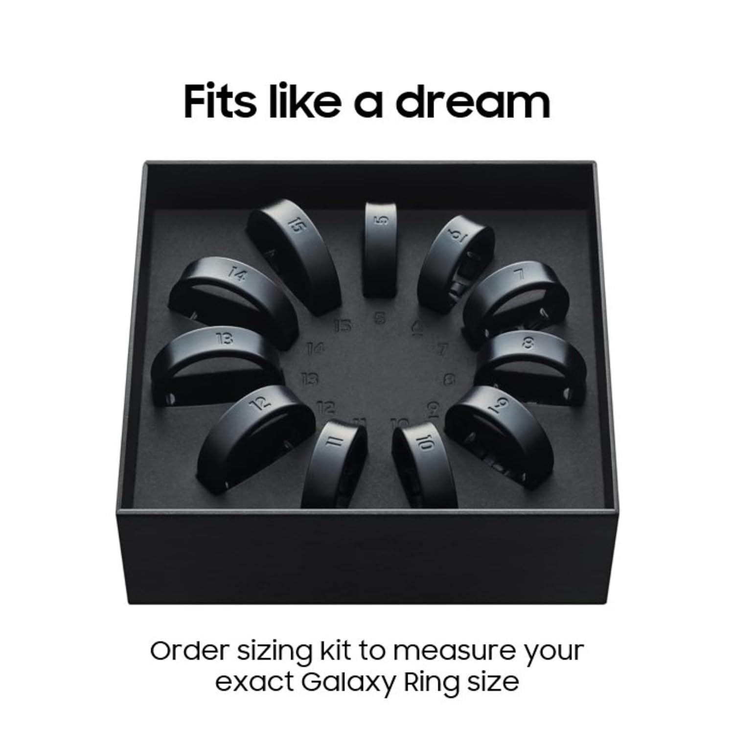 Samsung Galaxy Ring, with Smart AI, Size First W/Sizing Kit, No App Subscription, Fitness Monitor, Sleep Tracker, Up to 7-Day Battery, Size 12, Titanium Black Mahajan Electronics Online