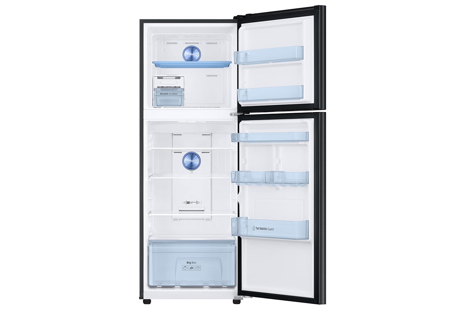 Samsung RT31H4522BX/HL301 L, 2 Star, Convertible 5-in-1 Digital Inverter with Display Frost Free Double Door Refrigerator ( Luxe Black, 2026 Model) Mahajan Electronics Online