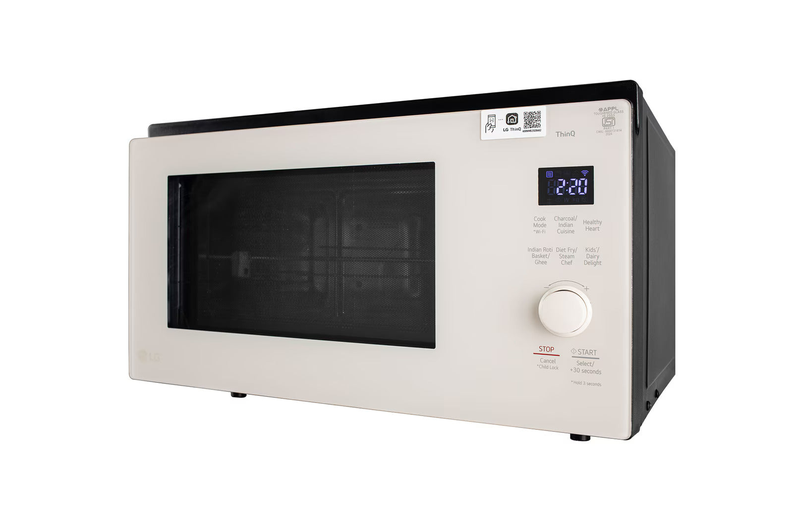 LG MJEN326SBW 32 L Scan-To-Cook Charcoal Convection Microwave Oven with Charcoal Lighting Heater Mahajan Electronics Online