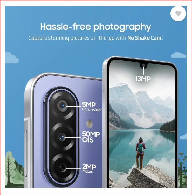 Samsung Galaxy F17 5G (Violet Pop, 128 GB)  (8 GB RAM) Mahajan Electronics Online