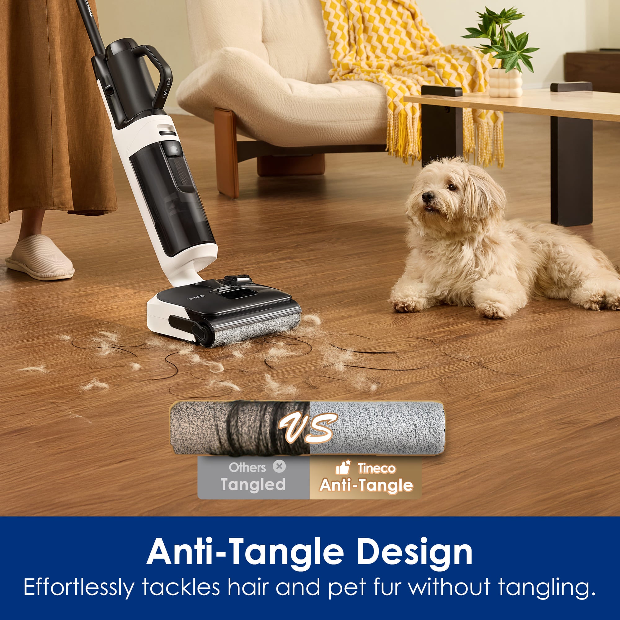 Tineco Floor One Switch S6 Power Kit Cordless Wet & Dry Vacuum Cleaner, 5-in-1 Smart Multi-Function Mop, 180° Lay-Flat Design, FlashDry Self-Cleaning, Anti-Tangle Roller, Dual-Edge, 2-Year Warranty Tineco