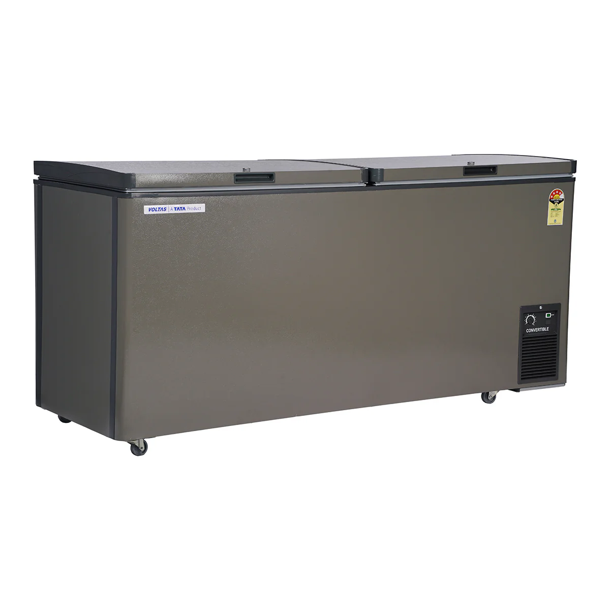 Voltas CVF501DA5-W-GW CONVERTIBLE Grey 5 Star Hard Top Deep Freezer Hard top deep freezer (501 Litre) Mahajan Electronics online
