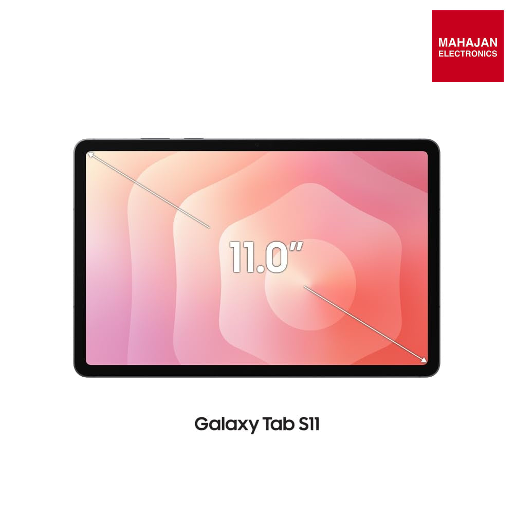 Samsung Galaxy Tab S11 with AI, S Pen in-Box, 27.8 cm (11 inch) Dynamic AMOLED 2X Display, 12 GB RAM, 256 GB Storage, Wi-Fi Tablet, Gray – Mahajan Electronics Online.