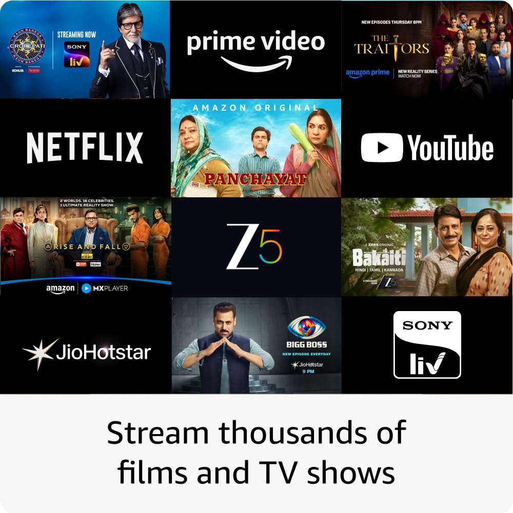 Amazon Fire TV Stick 4K | Alexa Voice Search, Cinematic 4K streaming with HDR10+, Wi-Fi 6, Dolby Vision/Atmos (newest model)