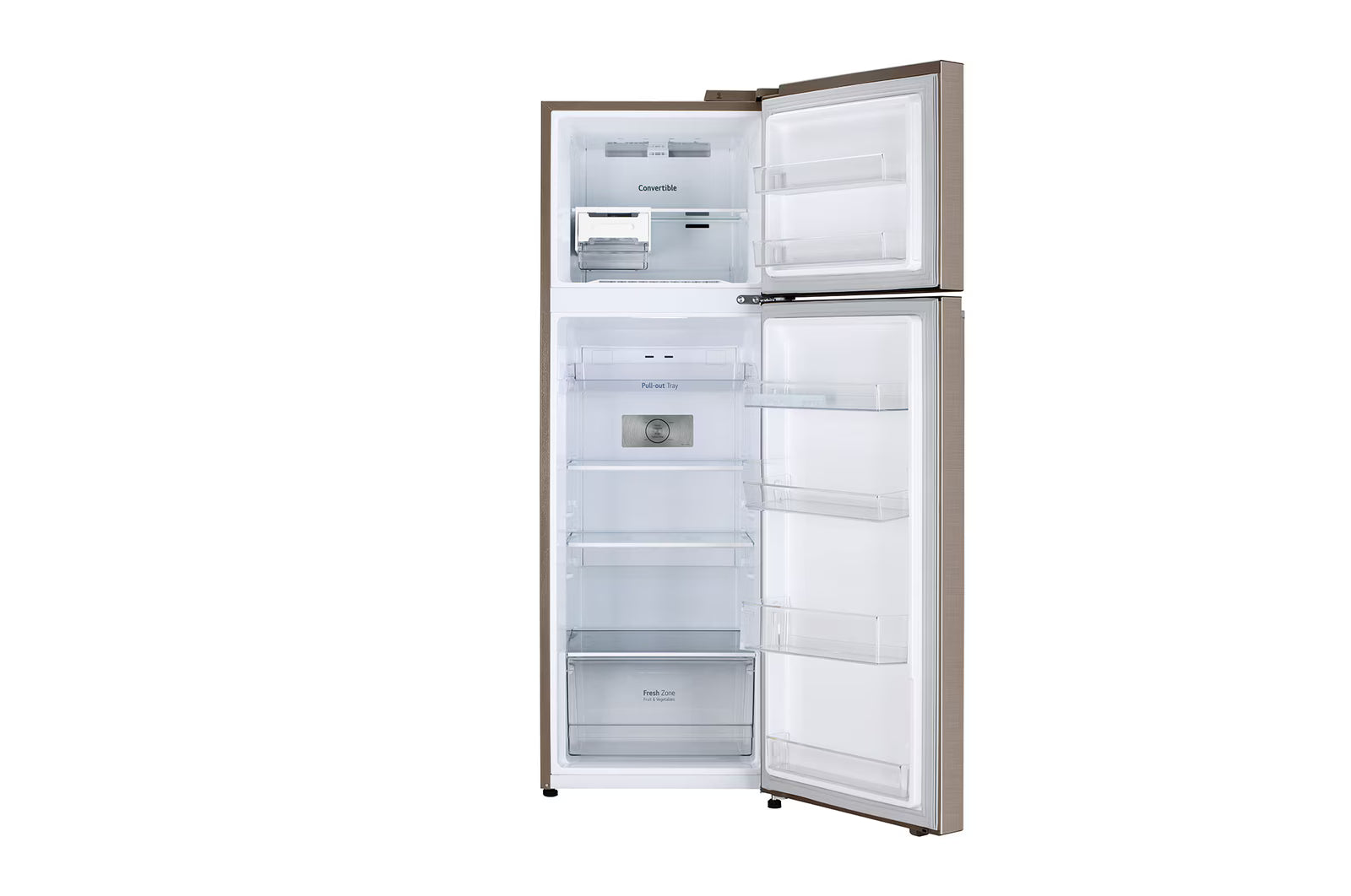 LG GL-S312SFSY 272L Double Door Refrigerator, Smart Inverter Compressor. Auto Smart Connect, Fawn Steel, 2 Star Mahajan Electronics Online