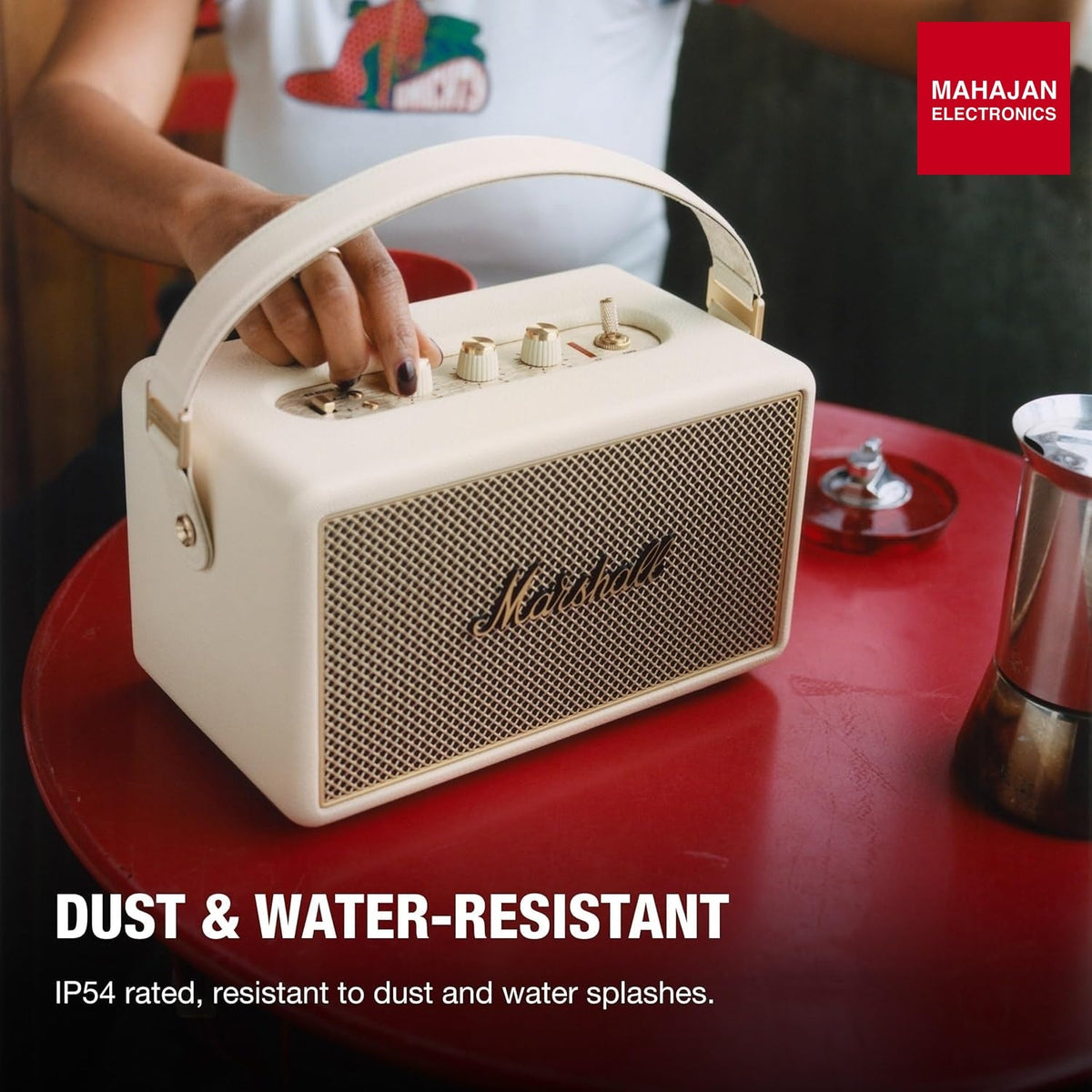 Marshall Kilburn III Portable Bluetooth Speaker with 50+ Hours of Portable Playtime, (360° Sound), Dust & – Mahajan Electronics Online.