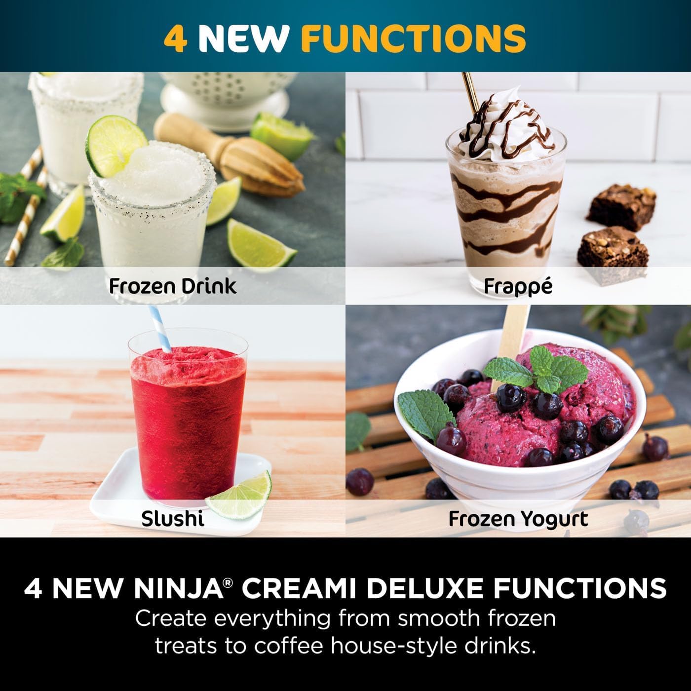 Ninja NC502EU CREAMi Deluxe Ice and Ice Drink Machine