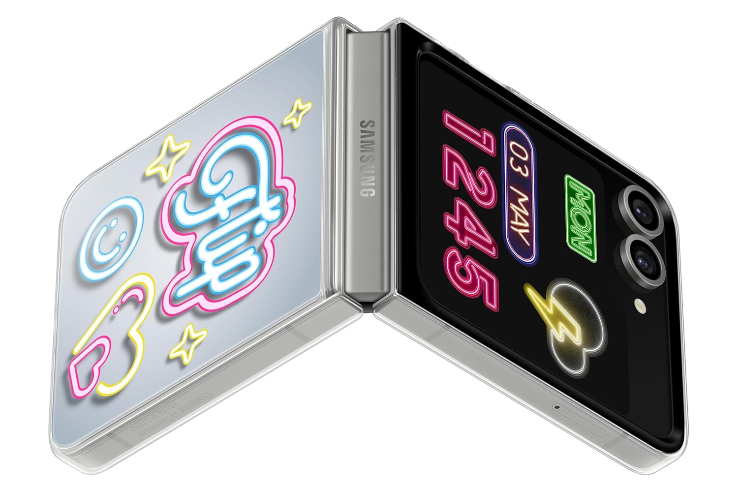 Samsung Galaxy Z Flip6 Flipsuit Case - Neon Card, Gray Mahajan Electronics Online