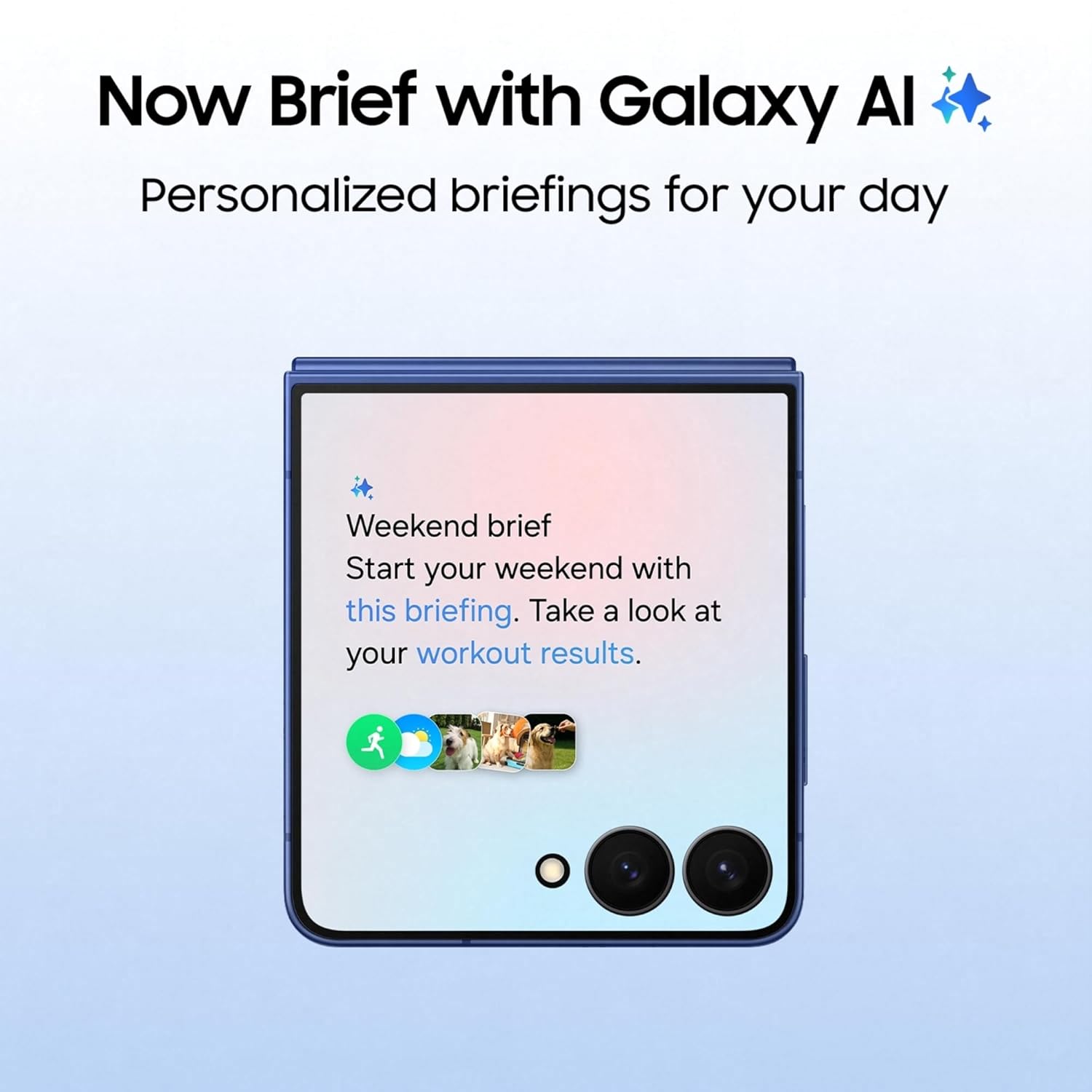 Samsung Galaxy Z Flip7 5G Smartphone with Galaxy AI (Blue Shadow, 12GB RAM, 256GB Storage), Ultra Sleek Design with 50MP High-Resolution Camera, Exynos 2500, Google Gemini Mahajan Electronics Online