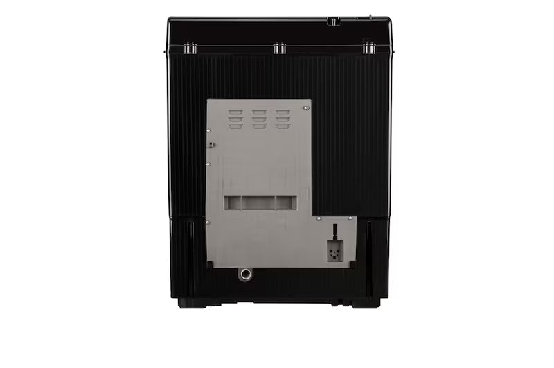 LG PX120A3SO4Z 12 Kg Semi Automatic Top Plastic Door Load Washing Machine with Roller Jet Pulsator+, 5 Star Rating, Onyx Black LG
