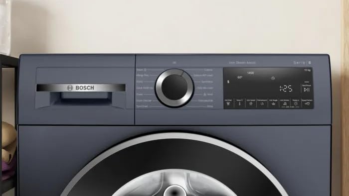 Bosch WGA254ZPIN 10kg 5 Star Anti Stain & AI Active Water Plus Fully Automatic Front Load Washing Machine with Built in Heater ( Pretreatment, Iron Steam Assist & Allergy Plus, Dark lake) Mahajan Electronics Online