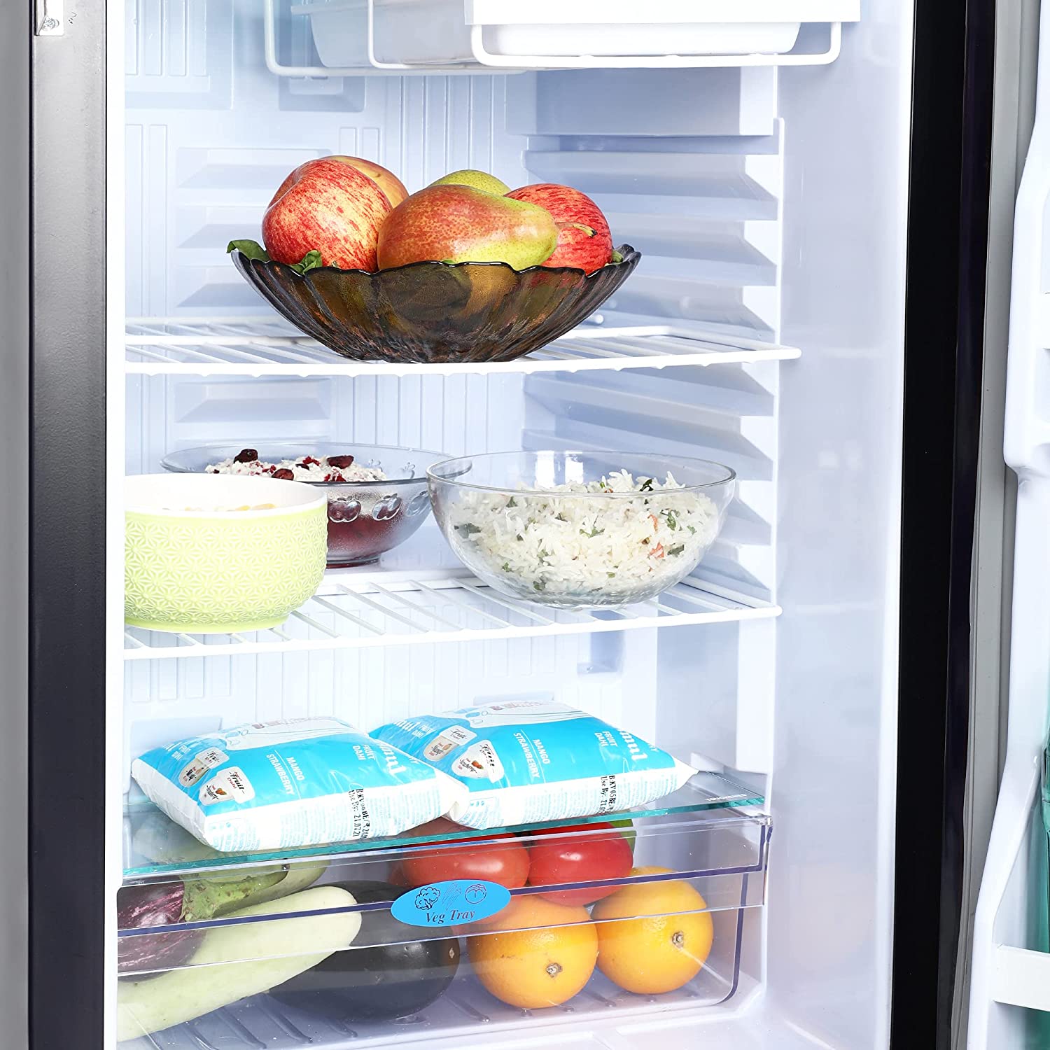 Godrej RD CHAMP 114A WPF ER WN 99 L 1 Star Direct Cool Single Door Refrigerator ( Flower Brown Wired Shelves) - Mahajan Electronics Online
