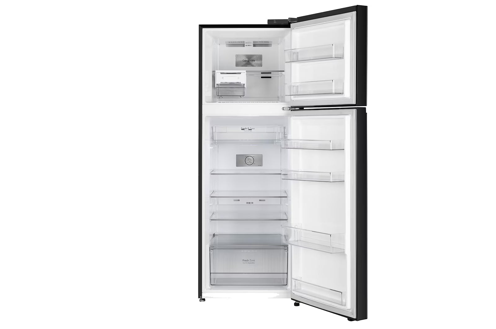 LG GL-S382SBMY 343L Double Door Refrigerator, Convertible, Smart Diagnosis™, Black Mirror Finish, 2 Star Mahajan Electronics Online