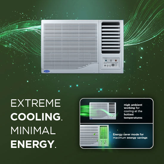 Carrier ESTRELLA Gx (CAW12EC2R36F1) 1 Ton 2 Star Window AC | Copper Condenser | R32 Refrigerant | Mahajan Electronics Delhi NCR