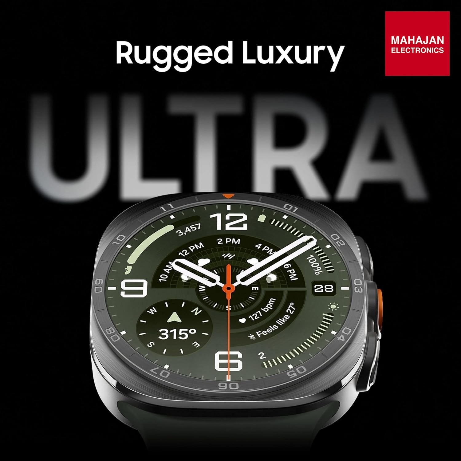 Samsung Galaxy Watch Ultra2 (47mm LTE, Titanium Grey) Samsung – Mahajan Electronics Online.