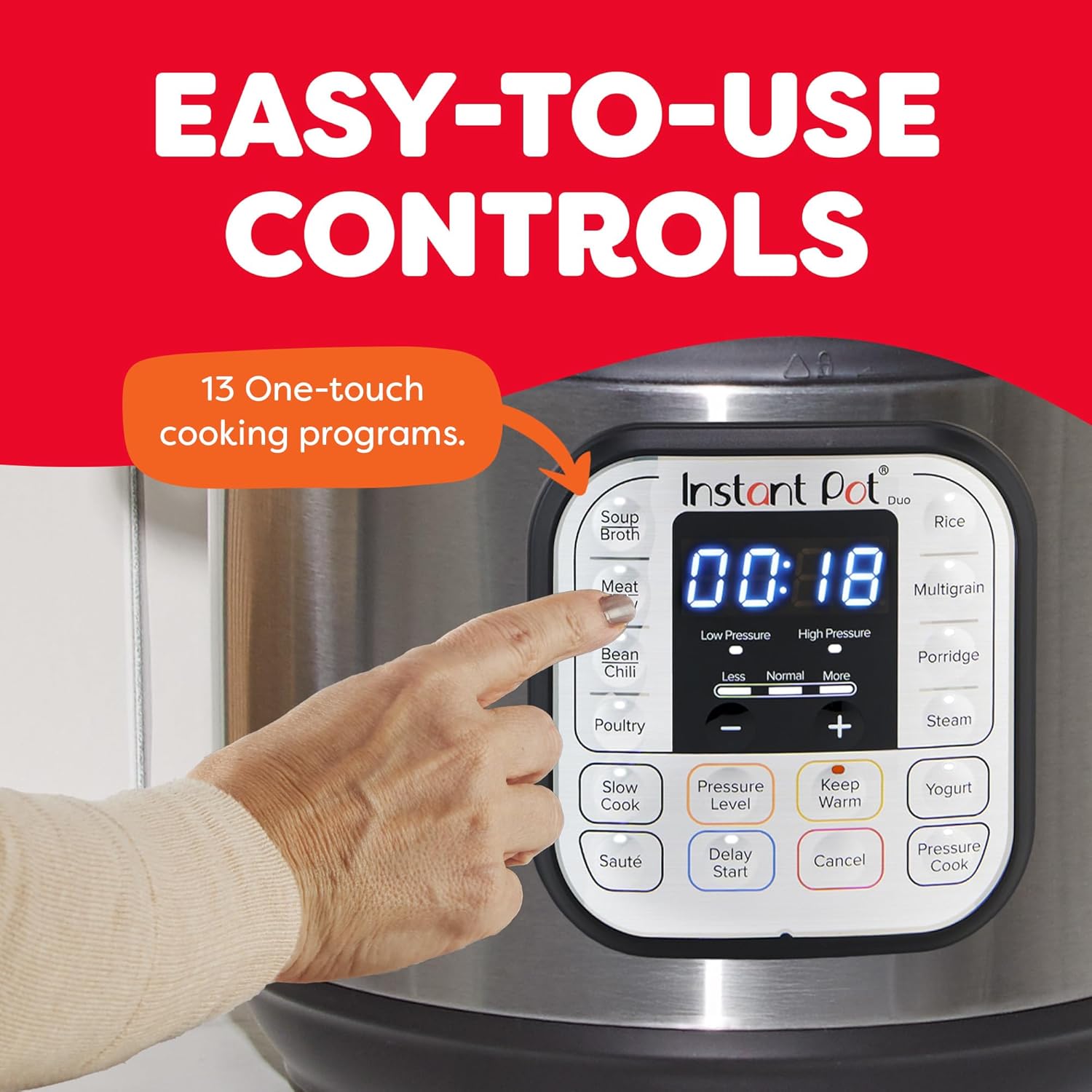 Instant Pot 321 Duo 60 6QT (5.7L), SS304 Stainless Steel Inner Pot, 7-in-1 Electric Pressure Cooker, Slow Cooker, Rice Cooker, Steamer, Saute, Yogurt Maker and Keep Warmer, Automatic Rice Cooker Mahajan Electronics Online