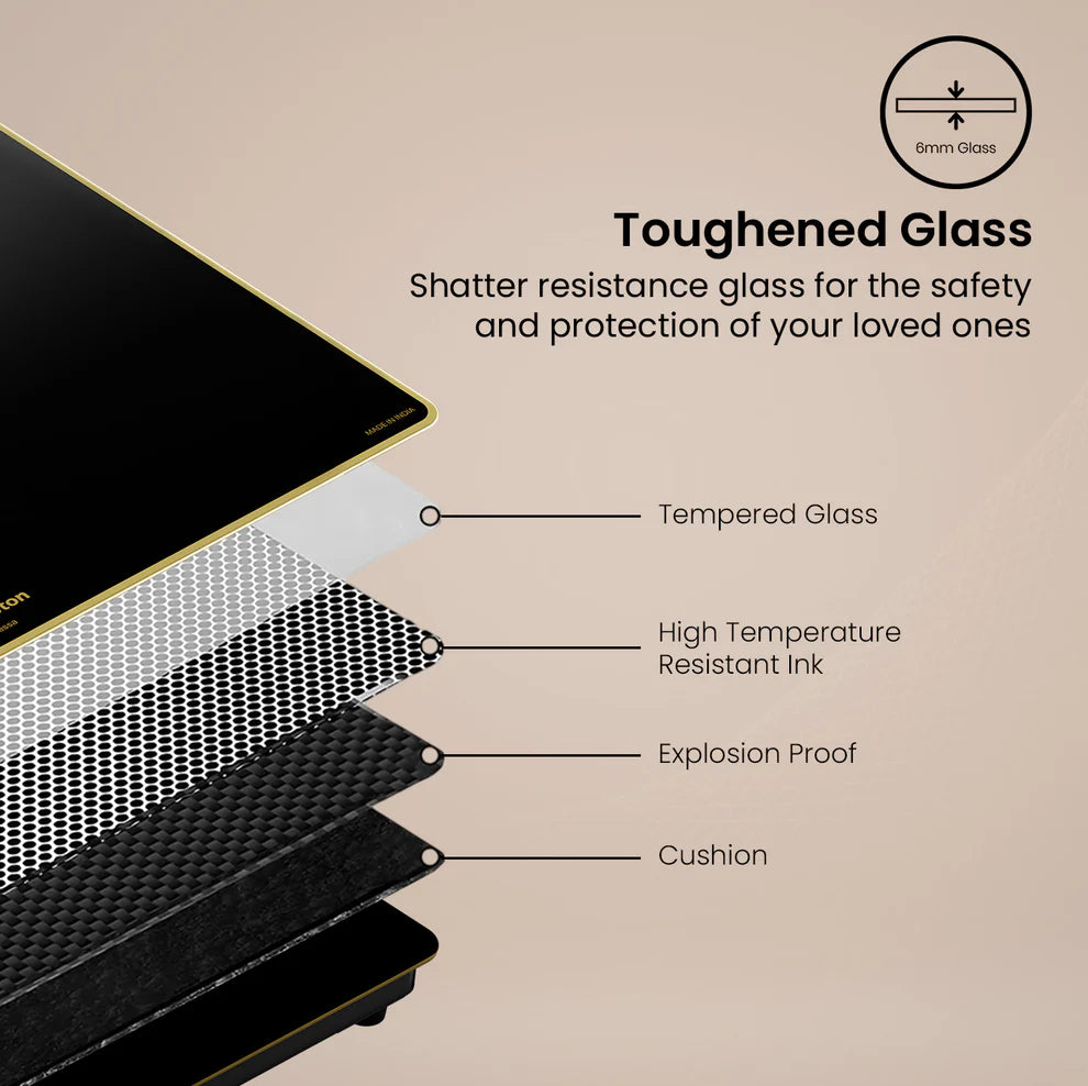 Crompton Oressa CKT-ORR704-MSB 4 Burner 70 cm Slim Glass Cooktop Mahajan Electronics Online