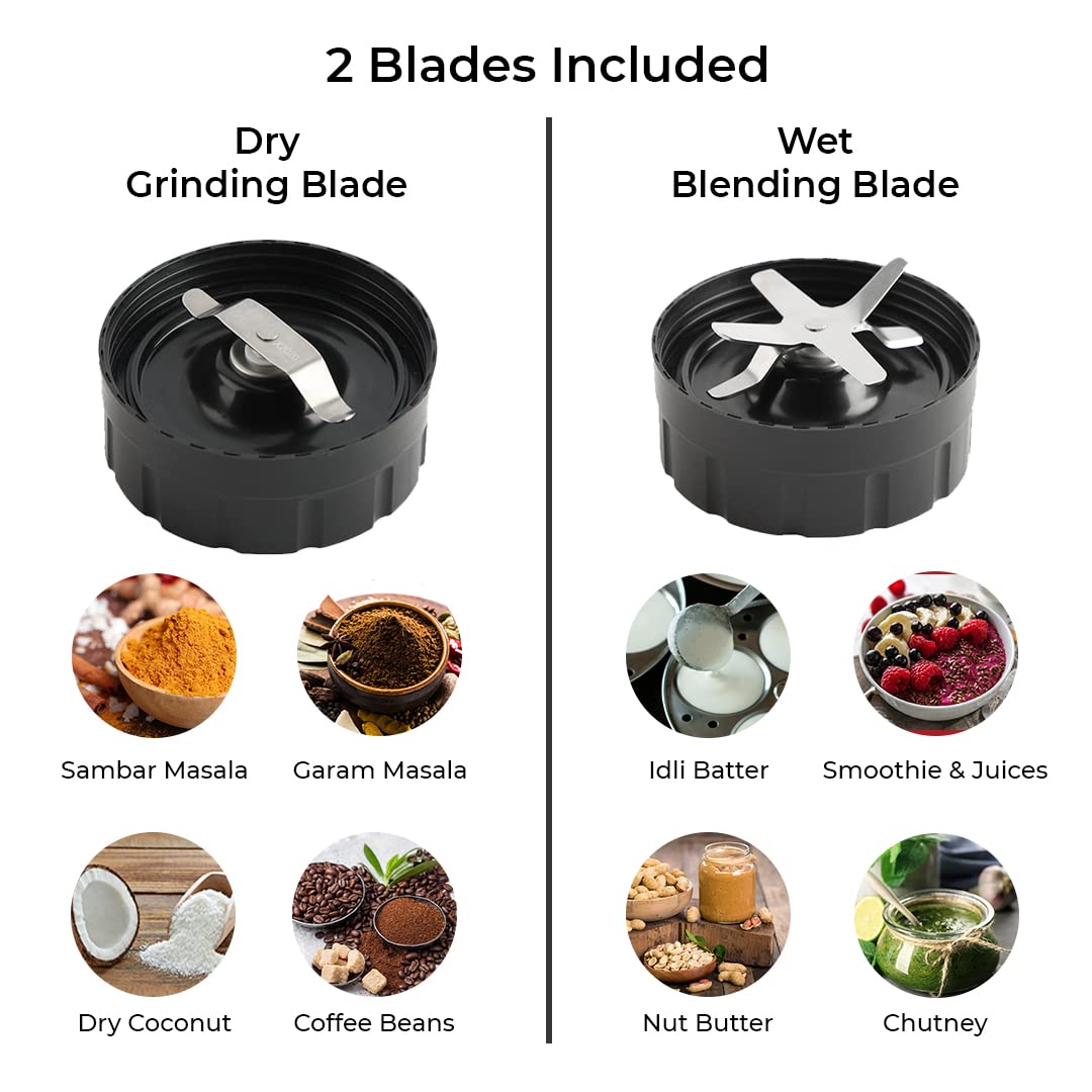 Kuvings Nutri Blender PRO Ferrari Red, Powerful 1000 Watts Motor, Longest Warranty 7 Years, Mixer/Grinder/Smoothie Maker, Blender for Smoothies and Juices, Stainless Steel Body, 2 Blade Set: Wet & Dry Mahajan Electronics Online