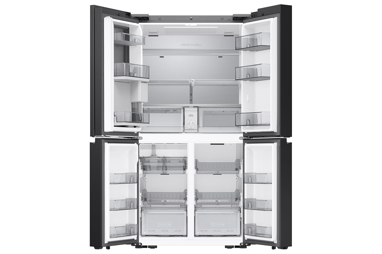 Samsung RM90F66CNCTL 658 L, Convertible, Digital Inverter, Frost Free, French Door Refrigerator ( Black, Clean Deep Charcoal) Mahajan Electronics Online