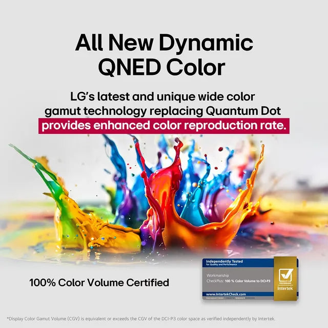 LG 55QNED8BA6A 139 cm (55) 4K QNED 8BA Smart TV with α7 AI Processor 4K Gen8, Filmmaker Mode with Dolby Atmos Mahajan Electronics Online