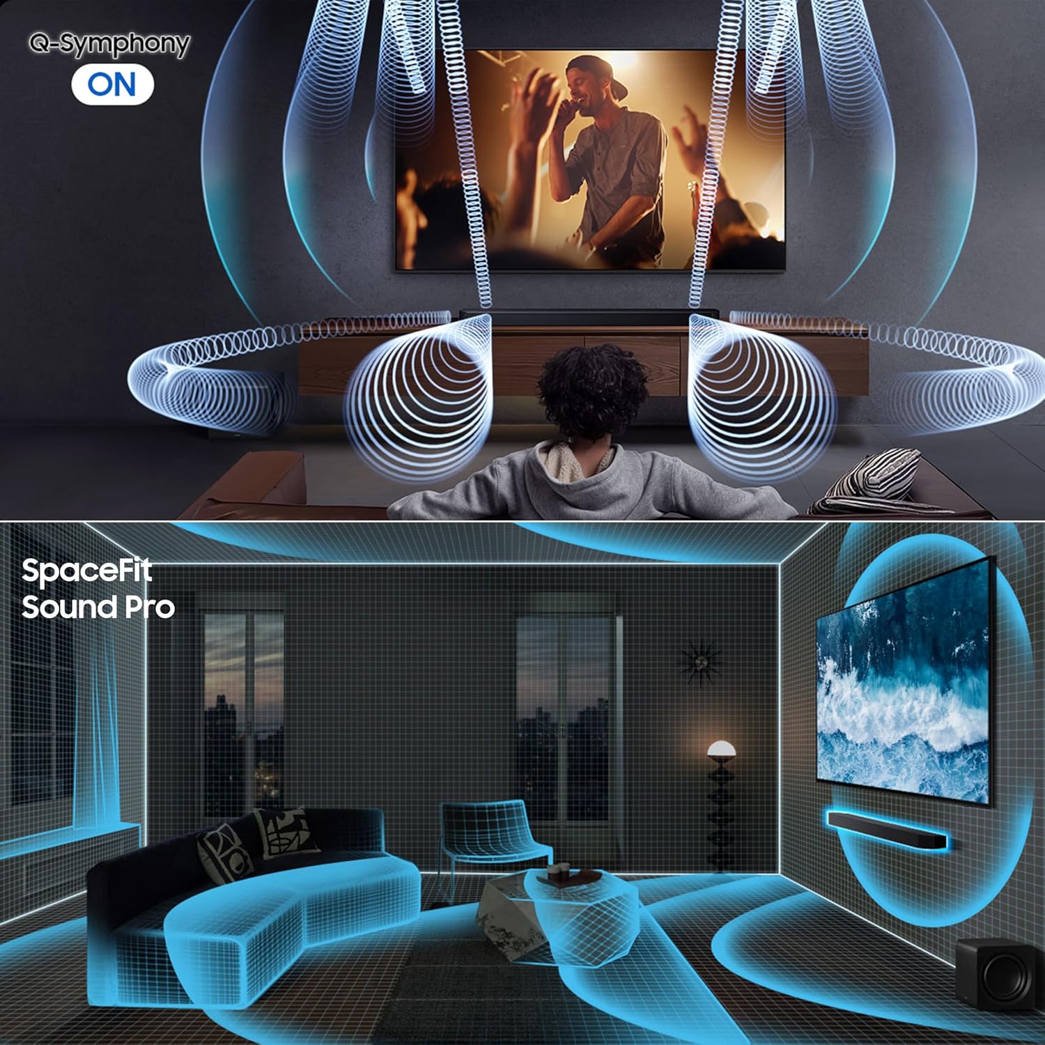 Samsung HW-Q930F/XL 580 W True 9.1.4 ch Full Surround Soundbar with Wireless Dolby Atmos | Center-Up-Side-Front Wide-Firing Speakers | Alexa | Wi-Fi | HDMI ARC | Optical in | Bluetooth ( Titan Black) Mahajan Electronics Online