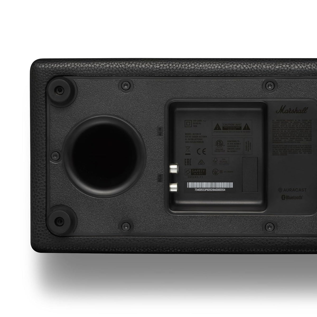 Marshall Acton IV Wired Connectivity Stereo Home Speakers with Bluetooth 5.3 LE & RCA or 3.5mm Input – Black Marshall