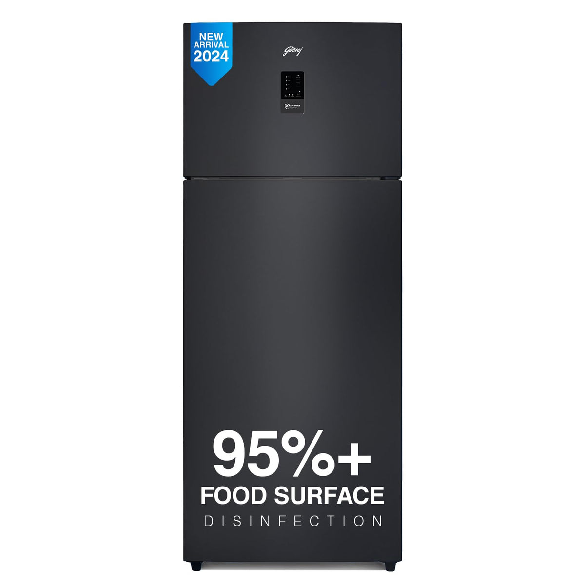 Godrej RT EONREGALIS 517AN RCI MT BK 472L 2 Star inverter double-door refrigerator, matte black – Mahajan Electronics Online.
