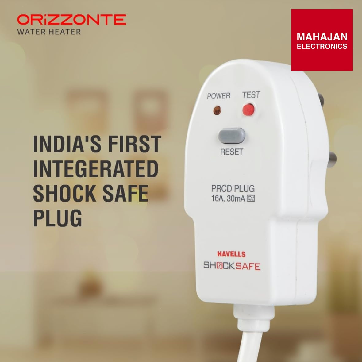 Havells Orizzonte 15 L Storage Water Heater with Glass Coated Tank, Digital Display & Remote Control, White – Mahajan Electronics Online.