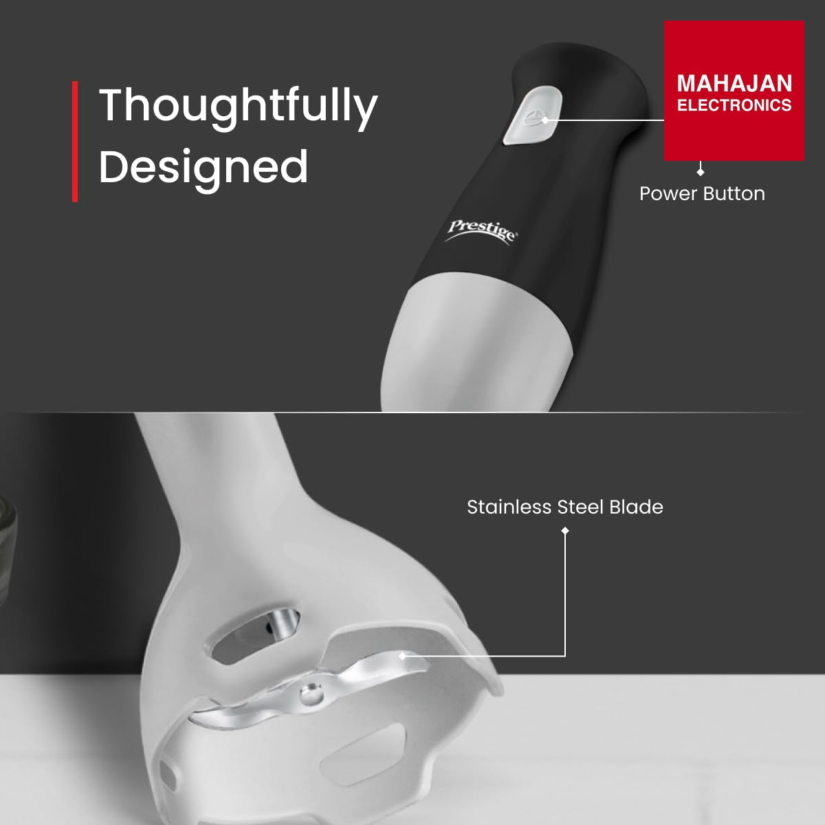 Prestige ACE Hand Blender, Black – Mahajan Electronics Online.