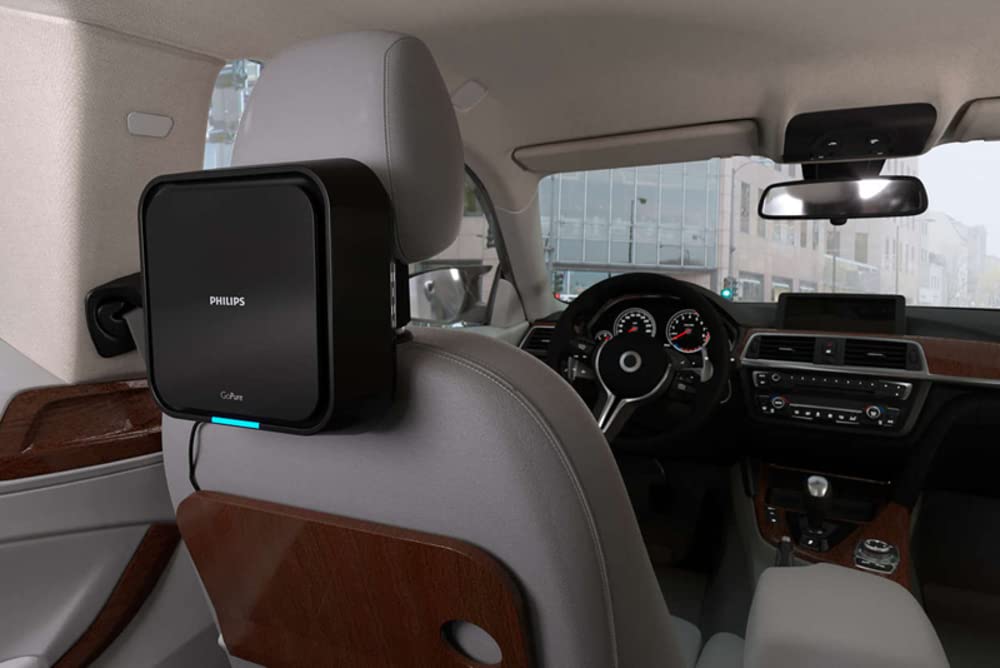 Philips GoPure 5211 Car Air Purifier (Black) With HEPA and HESA Fliter 3 Color AQI Indicator Mahajan Electronics Online