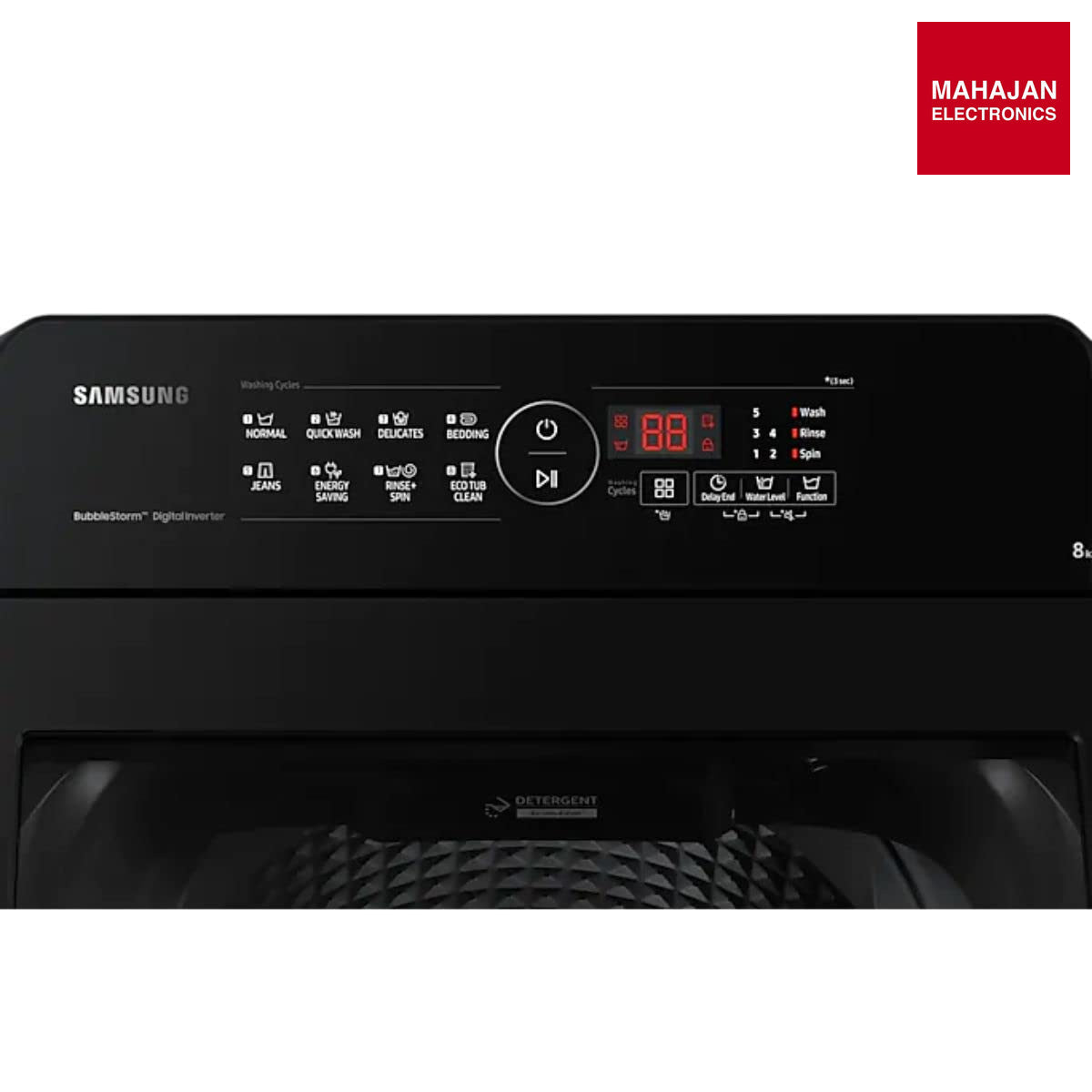 Samsung WA80BG4441BDTL 8.0 5 star Fully Automatic Top Load Washing Machine Appliance (Versailles Gray) Mahajan Electronics Online