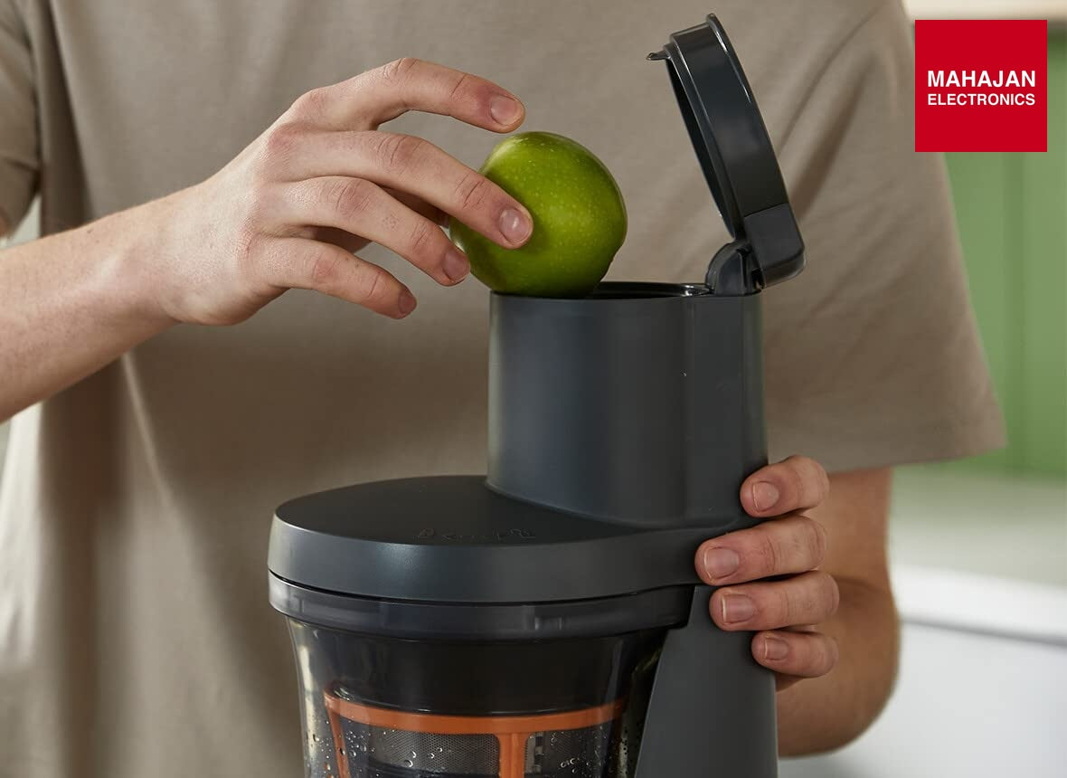 Kenwood JMP85.000SI Cold Press Slow Juicer for Fruits, Vegetables & Nut Milk, Silver – Mahajan Electronics Online.