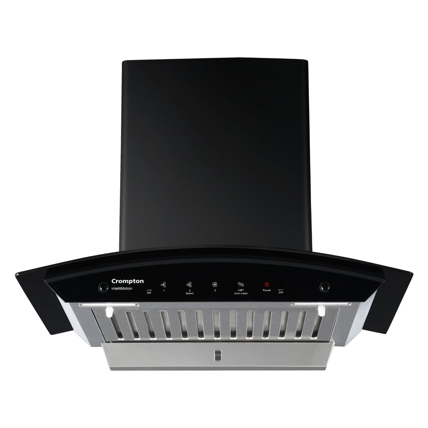 Crompton IntelliMotion CHD-IMC90BFA-MBL 90 cm Curved Glass Kitchen Chimney with Auto-Clean & 990 m³/hr Suction Mahajan Electronics Online