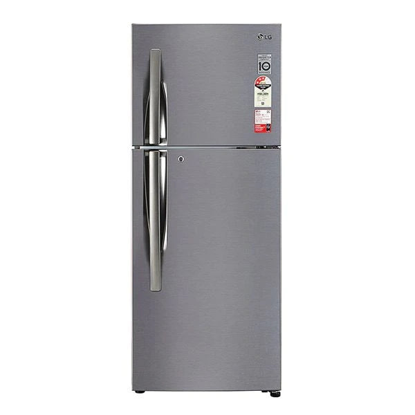 LG GL-N262SPZX 263 L Frost Free Double Door Refrigerator | Shiny Steel Mahajan Electronics online