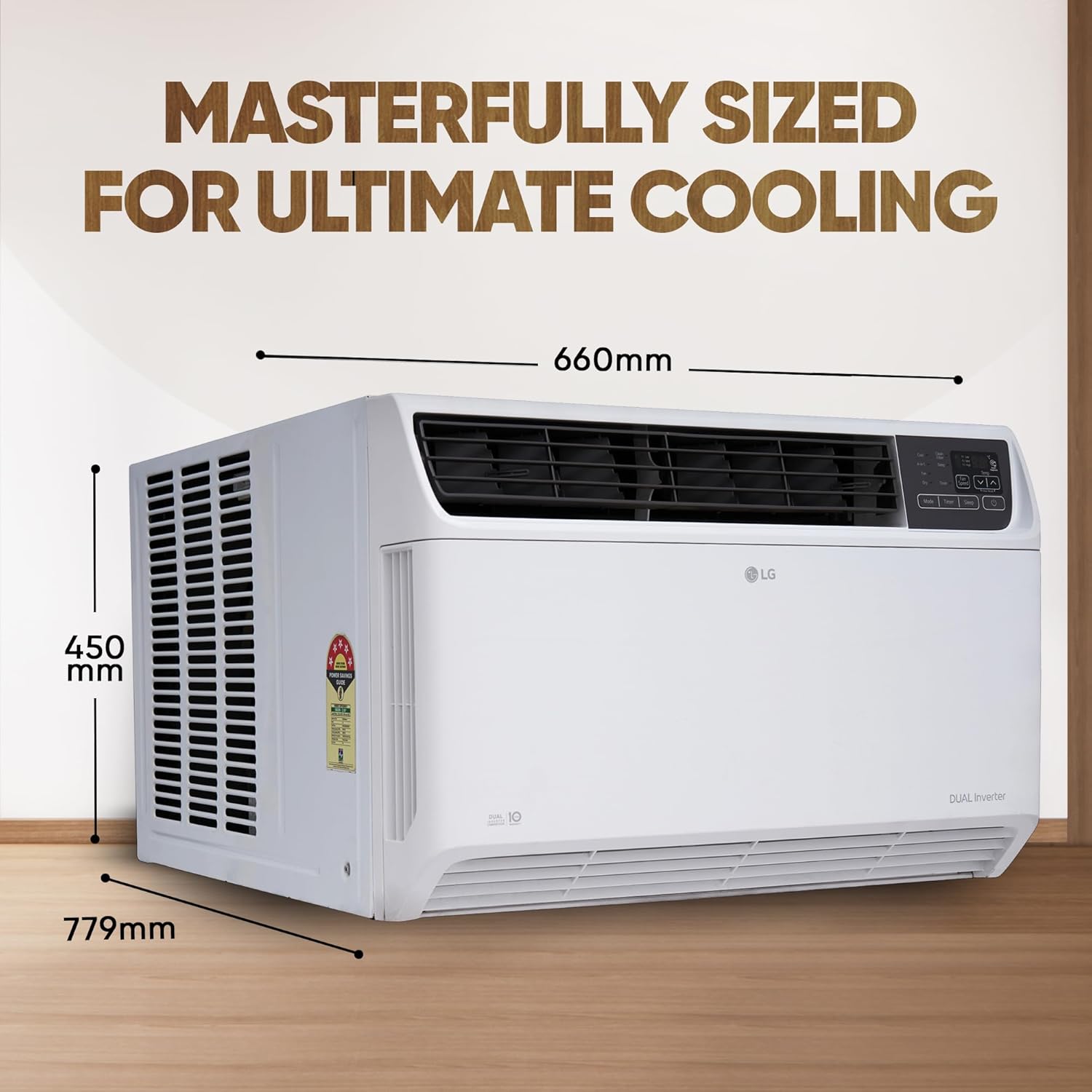 LG UW-Q18WUXA 1.5 Ton 3 Star DUAL Inverter Window AC (Copper, Convertible 4-in-1 cooling, 4 Way Air Swing, HD Filter, White) Mahajan Electronics online