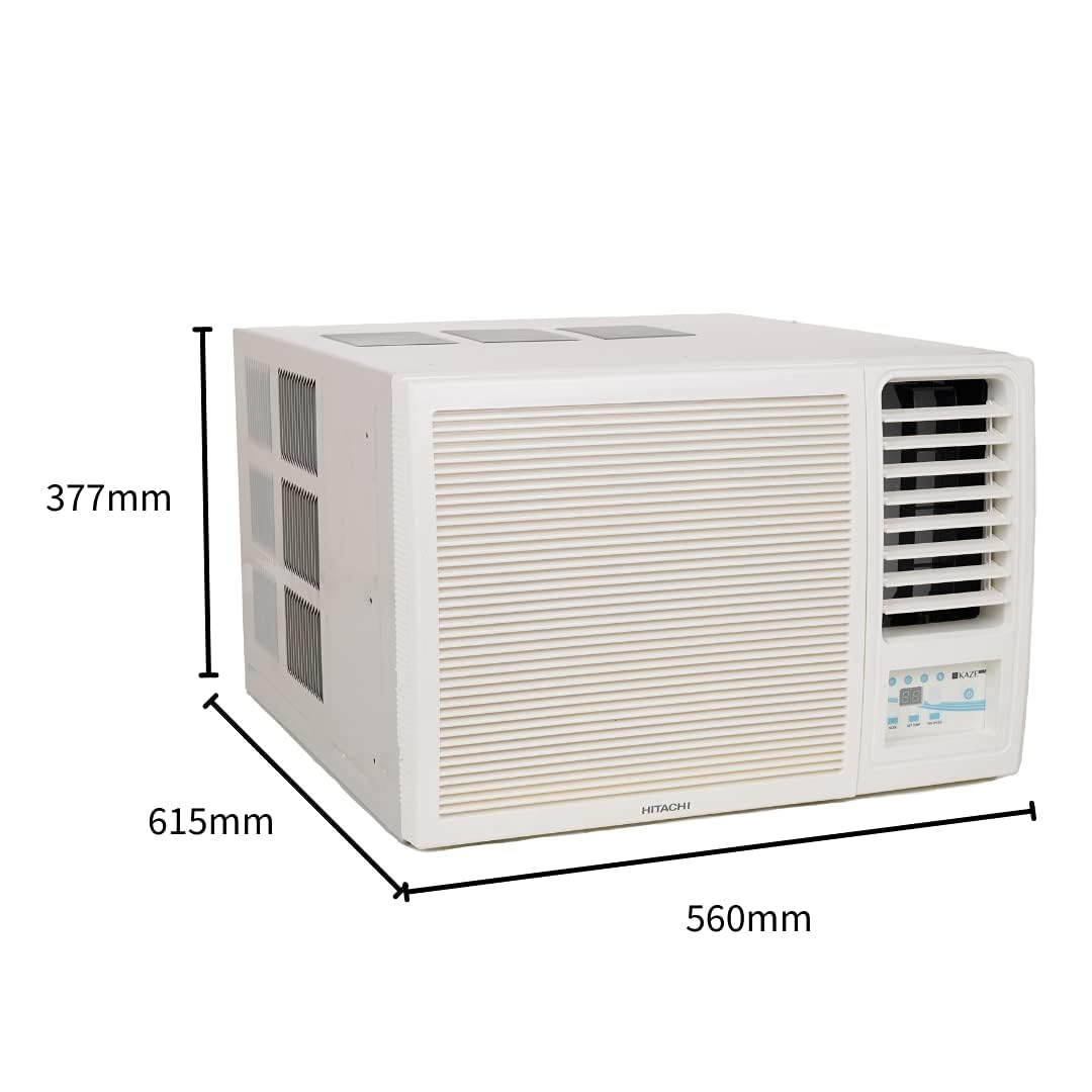 Hitachi RAW312HEDO 1 Ton 2 Star Window AC (Copper, Dust Filter, 2024 Model, White) Mahajan Electronics Online