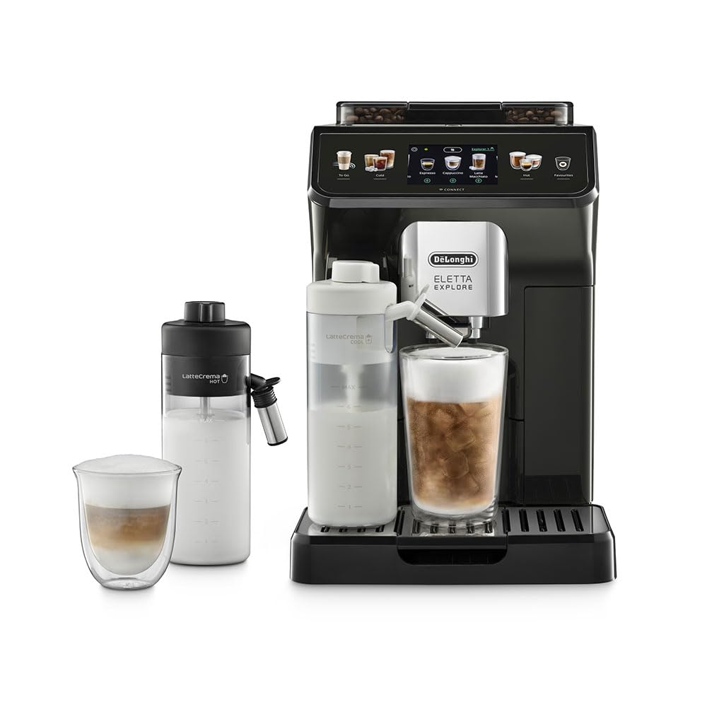 De'Longhi ECAM450.65.G - Eletta Explore|Bean to Cup - Fully Automatic Coffee Machine|Cold Brew Technology|50+ Hot & Cold Beverage Options Mahajan Electronics Online