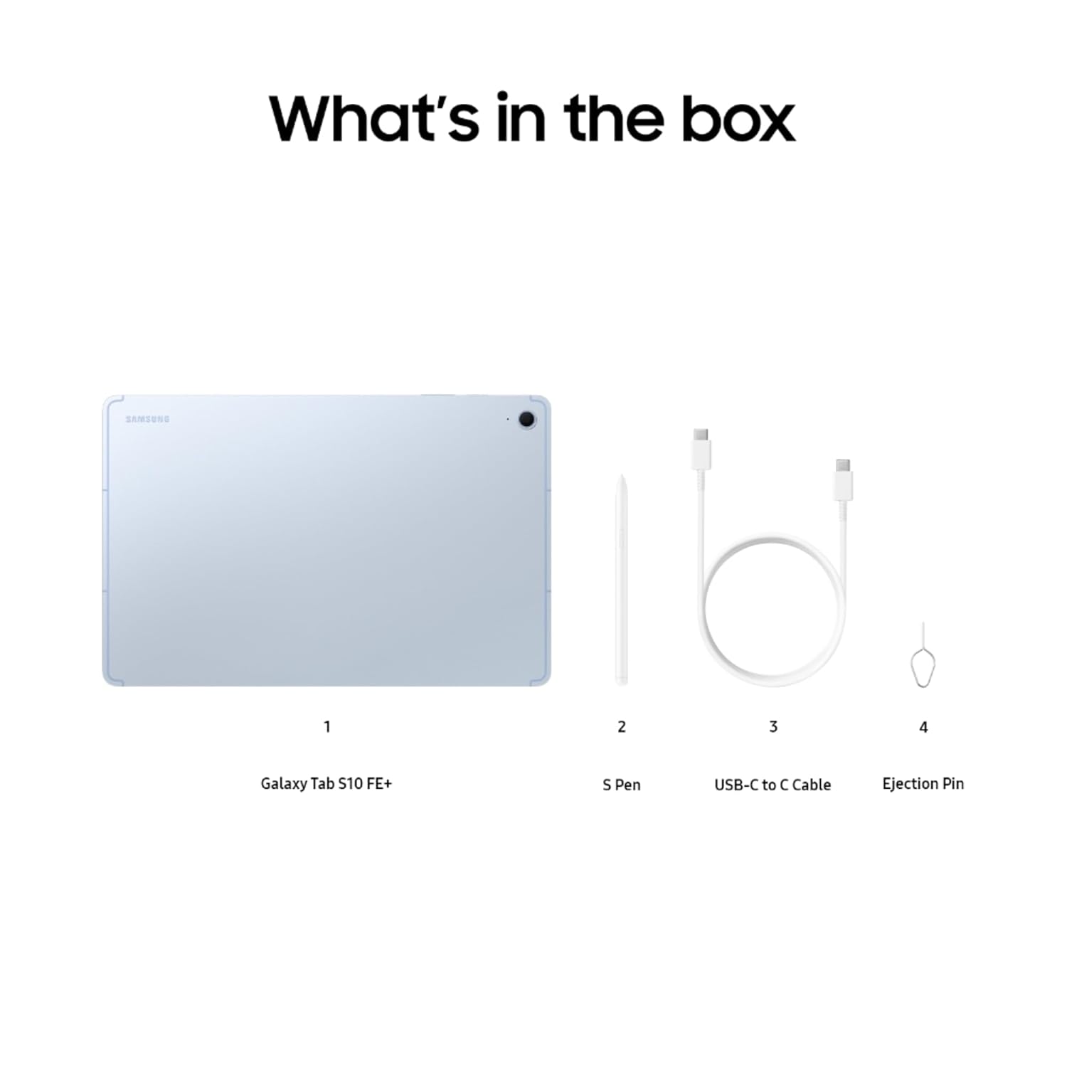 Samsung Galaxy Tab S10 FE+, S Pen in-Box, 27.7 cm (13.1 inch) LCD Display, 8 GB RAM, 128 GB Storage, Wi-Fi Tablet, Blue Mahajan electronics Online