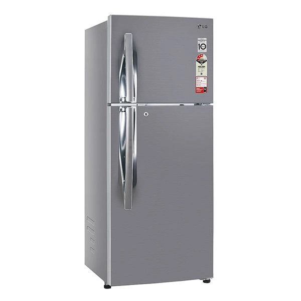 LG GL-N262SPZX 263 L Frost Free Double Door Refrigerator | Shiny Steel Mahajan Electronics online