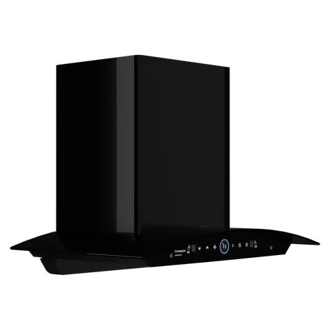 Crompton CHD-IMC60FLE-IND IntelliMotion 60cm 1206m³/hr Ducted Wall Mounted Chimney with Filterless Technology (Black) Mahajan Electronics Online