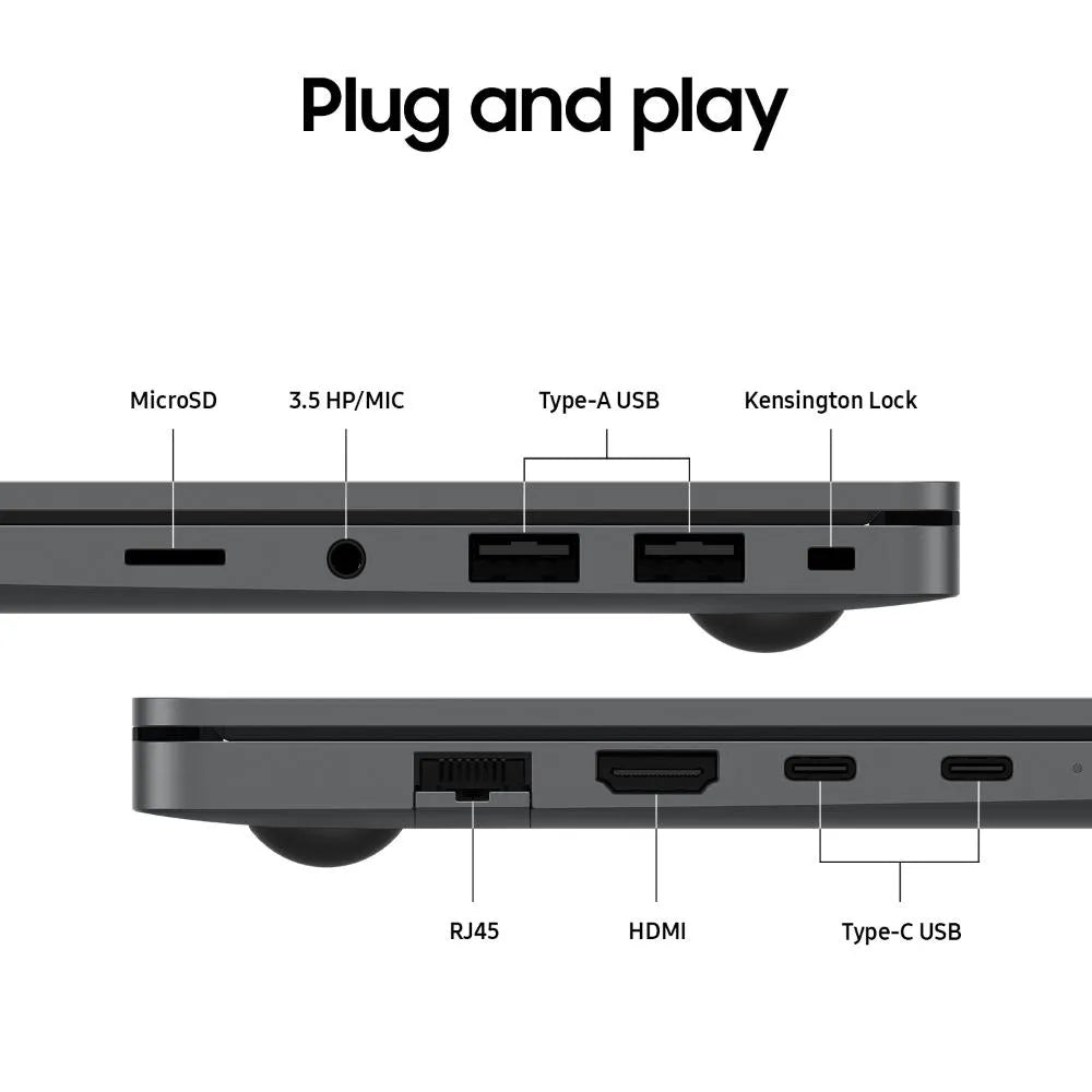 Samsung Galaxy Book5 Laptop (Intel Core Ultra 5/ 16GB LPDDR5X RAM/ 512GB SSD/ 15.6 Inch (39.62 cm) FHD Display/ Intel Graphics/ Windows 11 Home) Mahajan Electronics Online