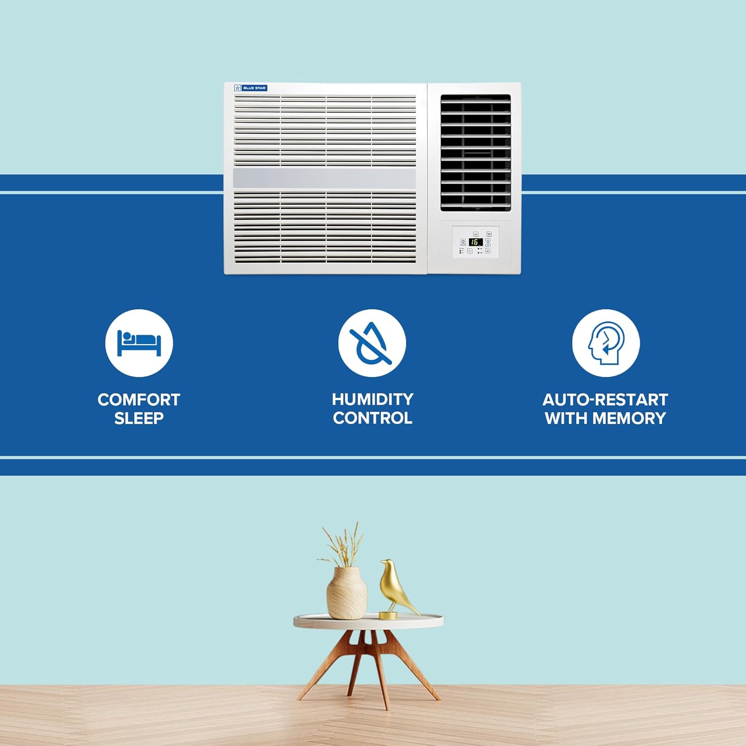 Blue Star WFE324E 2 Ton 3 Star Window AC | Turbo Cool | 100% Copper Condenser | R32 Refrigerant | Fixed Speed – Buy Online at Mahajan Electronics